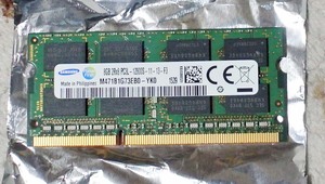 SAMSUNG製 DDR3 PC3L 12800S 204Pin 8G 低電圧対応 1枚