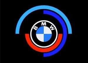 BMW 50周年 12345678シリーズx5x1x2x3x4x6x7m2m3m4m5 など車用カーテシライト カーテシランプ ドアウェルカムライト LEDロゴ投影ライト 2個