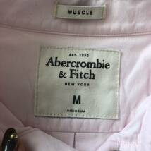 アバクロンビーアンドフィッチ ABERCROMBIE&FITCH 長袖シャツ サイズM ピンクトップス メンズ_画像3