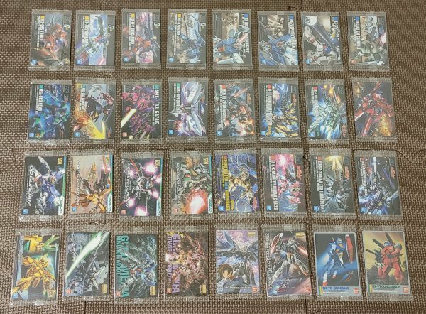 ガンダム　ガンプラ　パッケージアートコレクション チョコウエハース7 カード 全32種 セット コンプ フルコンプ コンプリート 未開封