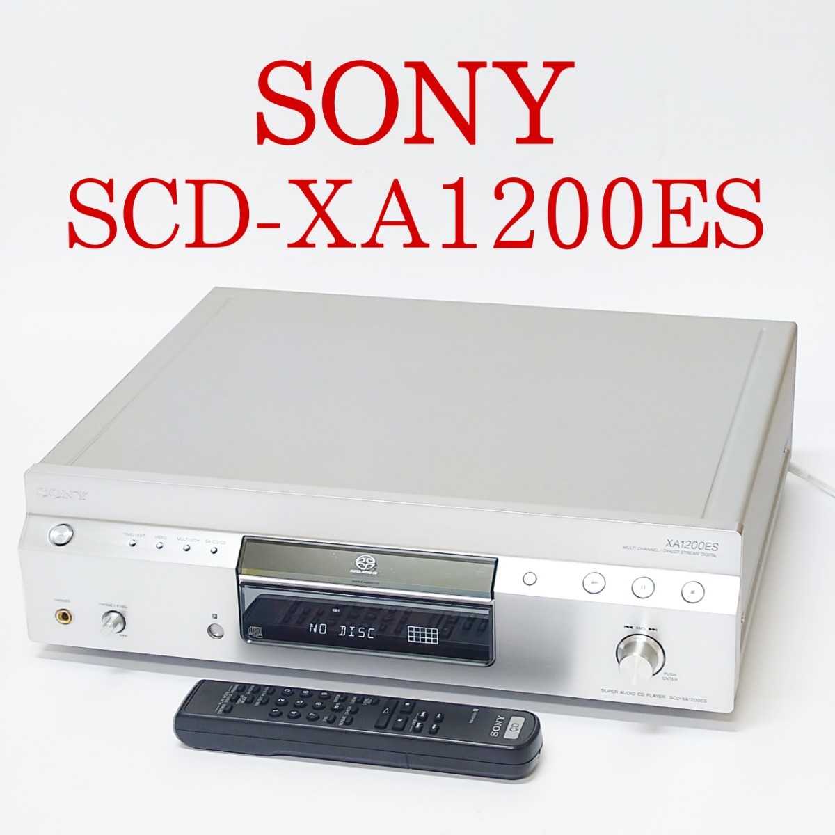 希少 美品 SONY SCD-XE600 スーパーオーディオCD/CDプレーヤー-