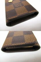 【美品】ルイヴィトン　ミュルティクレ4　4連キーケース　LOUIS　VUITTON　ダミエ　Ｎ62631　イニシャル刻印あり_画像4