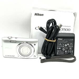 ★美品★ニコン COOLPIX S3500 SL クリスタルシルバー ★ L759#675