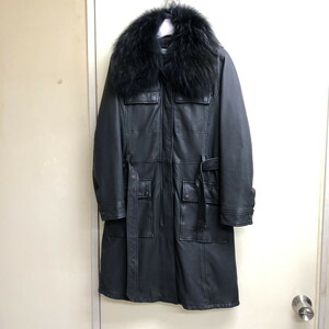 [ used beautiful goods ] AVIREX belle M-65 leather with The liner coat Avirex bell S size (N1130_1_50suy)