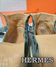 【１円・美品】エルメス　Hermes　ベルテッドハイカット　サイズ43（27.0㎝）　レザー×スエード　即決箱付き　_画像6