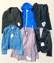 ★未使用 タグ付き レディース 55点 大量 まとめ MURUA DHOLIC ofuon UNIQLO GU GRL カットソー スカート ワンピース 等 卸 現状品 19kg★_画像9