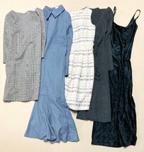 ★ロング ミニ ワンピース 47点 まとめ ZARA ROPE PICNIC UNIQLO GU GRL LOWRYS FARM earth coen 秋冬 サイズMIX 福袋 卸 現状品 21.3kg★_画像5