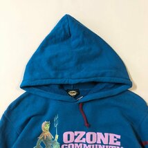 ★美品 OZONE COMMUNITY オゾンコミュニティ パーカ スウェット トレーナー 綿100% ブルー系 0.4kg★_画像3