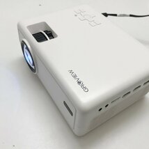 ▲【ジャンク品】 GROVIEW LED PROJECTOR プロジェクター G210 ホワイト 説明書/箱付き 映像機器 投影機 現状品 (E3)M/G51110/5/1.9_画像2