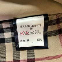 ★英国製 BURBERRY LONDON バーバリーロンドン トレンチコート アウター ノバチェック ベージュ サイズ46 メンズ 0.89kg★_画像8