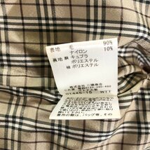 ★BURBERRY BLUE LABEL バーバリー ブルーレーベル ダブルコート アウター チェック ベージュ サイズ40 レディース 1.35kg★_画像7