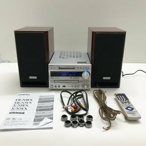 ▲【ジャンク品】 ONKYO オンキョー FR-N9FX CD/MD チューナーアンプ コンポ/D-N9FX スピーカー セット まとめ 現状品 (E3)M/S51117/4/14.1