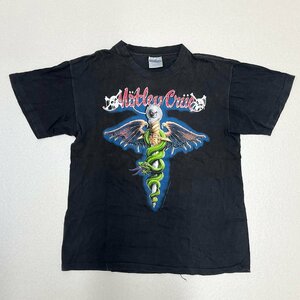 ●80s 90s MOTLEY CRUE モトリークルー バンドT Tシャツ 1989 Dr. Feel Good 半袖 USA製 コットン ブラック メンズ サイズL 0.14㎏●
