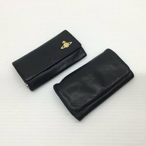 ■Vivienne Westwood キーケース ２点セット まとめ レザー BLK 無地 レディース 4連