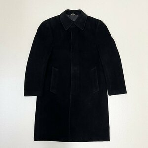 ●A.A.R Yohji Design Studio アール ヨウジヤマモト ダーバン ステンカラーコート アウター アンゴラ混 ブラック サイズM メンズ 1.1㎏●