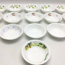 ■CORELLE コレール 13.5cm サラダボウル 食器 深皿 16枚 大量 まとめ売り プレート 多様ボウル 総重量1.96キロ 花柄 フラワー リーフ■_画像3