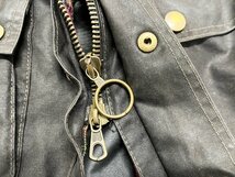 ●70s 80s vintage Belstaff ベルスタッフ オイルドジャケット アウター ベルト ワッペン イタリア製 ダークブラウン メンズS 1.88㎏●_画像4