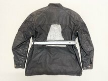 ●70s 80s vintage Belstaff ベルスタッフ オイルドジャケット アウター ベルト ワッペン イタリア製 ダークブラウン メンズS 1.88㎏●_画像2