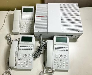 ★NTT東日本 ビジネスフォン まとめ売り 主装置 N1S-ME-(1) 電話機 A1-(18)STEL-(2)(W) 2台 他 通信機器 オフィス 卸 6.65kg★