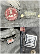 ●70s 80s vintage Belstaff ベルスタッフ オイルドジャケット アウター ベルト ワッペン イタリア製 ダークブラウン メンズS 1.88㎏●_画像6