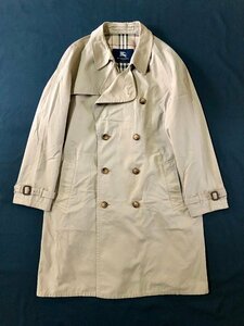 ★英国製 BURBERRY LONDON バーバリーロンドン トレンチコート アウター ノバチェック ベージュ サイズ46 メンズ 0.89kg★