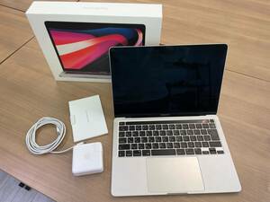 【美品】Apple MacBook Pro A2338 13インチ 2020 [16GB/SSD 512GB 初期化済] シルバー 充電器 外箱付