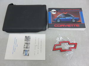 CHEVROLET CORVETTE 1995年 平成7 取扱説明書 owners manual ロゴ ソフトケースセット 英語 中古