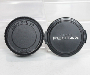 101118 【良品 ペンタックス】 PENTAX Kマウントレンズリアキャップ＆49mm レンズキャップ