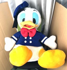 △ 直接引取大歓迎！ ドナルド・ダック donald Disney ディズニー ディズニーランド ぬいぐるみ ジャンボ 特大 現状品 M370-5 1117