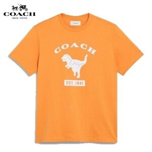 ◆値下げしました！◆新品/正規品◆【COACH★CA068-M】コーチ百貨店商品♪半袖Tシャツレキシーオーガニックコットン定価17,600円！即決☆