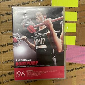 96★レスミルズ★Lesmills★DVD★CD★中古品★BodyPump★ボディパンプ96★英語コレオノート★箱に傷有★汚れあり★再生確認済★3点セット