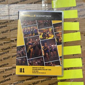 81　★レスミルズ★Lesmills★DVD★CD★中古品★BodyAttack★ボディアタック81　★英語コレオノート★箱に傷有★汚れあり★再生確認済★3点