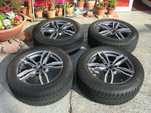 即決！BMW用　ABE SHOKAI MAK MFF 8Jx18+30 112-5H スタッドレス　ブリジストン BLIZZAK RFT　225/60R18 ランフラット