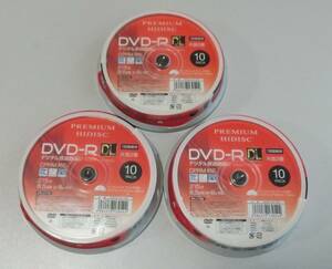 【送料無料】HI-DISC　磁気研究所 DVD-R DL 8倍速 HDDR21JCP10SP 30枚分
