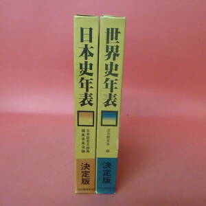 S1-231129☆日本史年表・世界史年表　2冊セット
