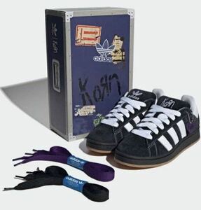 Korn × adidas Campus '00s Black/White Gum アディダス × コーン キャンパス