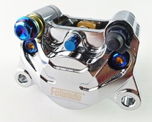 台湾Folamdo-銀●カニキャリパー●84mm●鍛造2pot●アルミ●ブレンボ BREMBO●フランドー FRANDO●グロム NSR NS1 シグナス V125 PCX_画像8