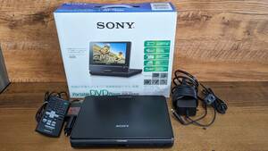 SONY DVP-FX850 ポータブルDVDプレーヤー　中古美品　Li-ion バッテリーパック / AC電源 / DC電源　3電源対応　教材用・車中泊・キャンプ