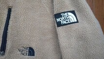 清潔【安心の日本製】正規品/ヴィンテージ THE NORTH FACE NA3951 GORE WIND STOPPER ボアフリースジャケット刺繍ロゴ ベージュ【LL(XL)】_画像9