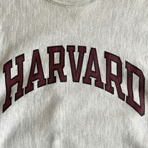 90s Champion 染み込み HARVARD リバースウィーブ トリコ 刺繍タグ USA製 M スウェット ヴィンテージ チャンピオン 70s 80s_画像5