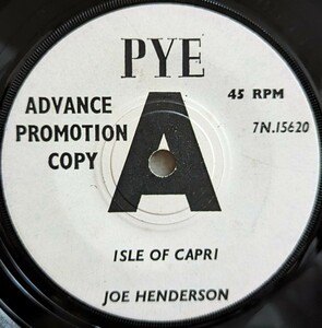 Joe Henderson-Isle Of Capri★英Orig.アドバンス・プロモA白ラベ7