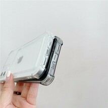 スマホケース【iPhone12proMax】カード収納 トレカ 韓国 クリア 透明_画像7