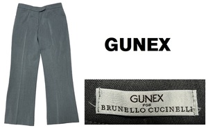 新品同然ブルネロクチネリBRUNELLO CUCINELLI★GUNEX フレアパンツ★グレー★42