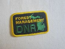 ビンテージ FOREST MANAGEMENT DNR 森林管理 狩猟 公園 釣り ワッペン/パッチ 企業 USA 古着 アメリカ アメカジ カスタム キャップ ① 185_画像3