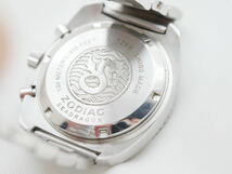 ZODIAC SEA DRAGON ゾディアック シードラゴン メンズ 腕時計 クォーツ ZO2258 デイト クロノグラフ 黒文字盤 電池交換済 稼働品_画像3