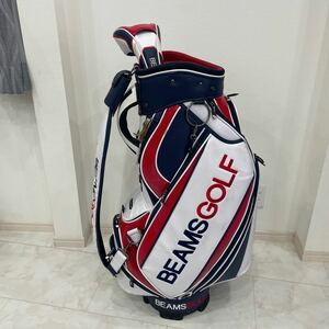 BEAMS GOLF ビームス　キャディーバック　ドライバーカバー付き