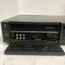 通電 SONY ソニー Hi-Fi Stereo SLV-F11 ステレオ ビデオ カセット レコーダー VHS リモコン_画像3