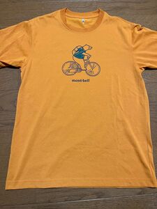 モンベル　ウィックロン　Tシャツ　メンズ　Sサイズ　くまさん　サイクリング