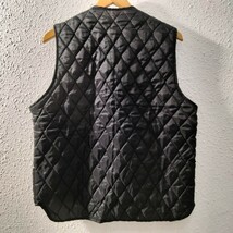 ブランド不明　emar zip キルティングベスト　ワークベスト　化繊中綿　ブラック　黒　BLACK　M ポケット　workwear インナーダウン　vest _画像7