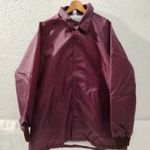 ASW　アメリカン スピリット ウエア　ナイロン　コーチ　ジャケット　nylon coach jacket usa アメリカ製　M マルーン　ソリッド　無地　